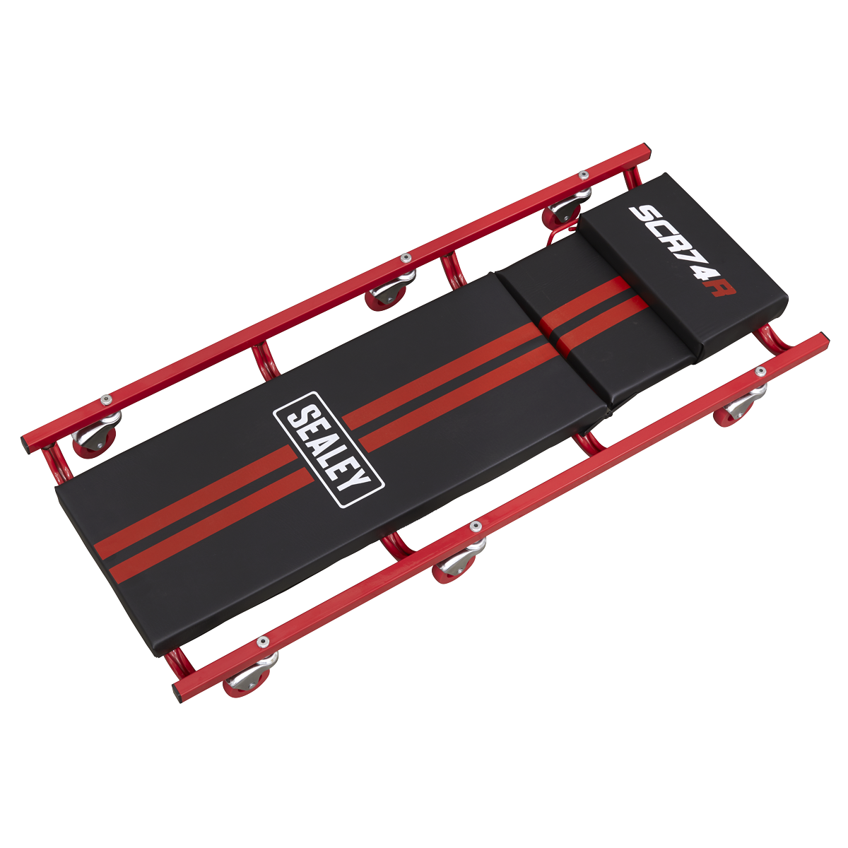 Creeper 40" with Steel Frame, 6 Wheels & Adjustable Headrest Deluxe American-Style SCR74