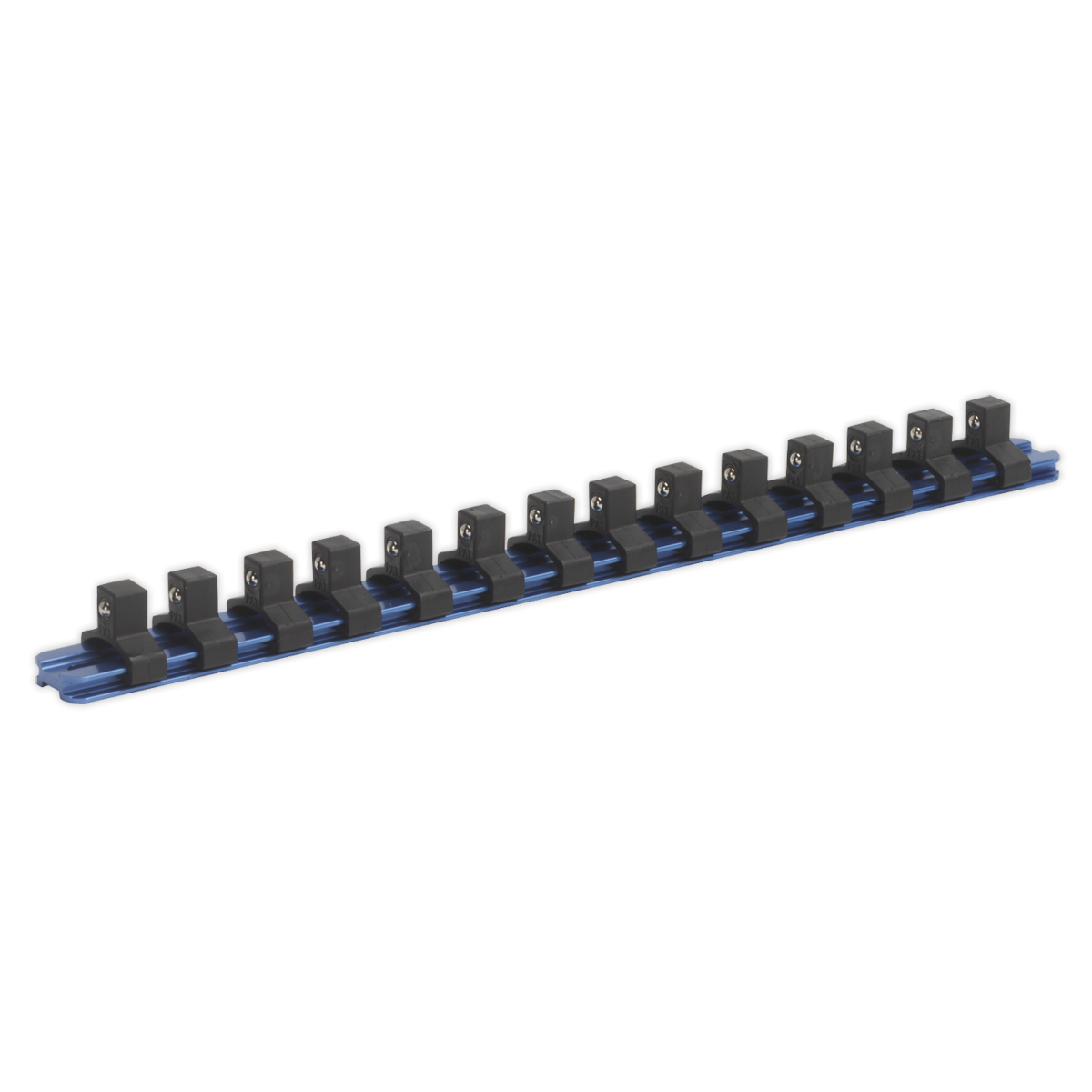 Socket Retaining Rail with 14 Clips Aluminium 3/8"Sq Drive SR3814
