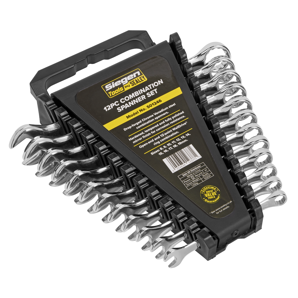 Combination Spanner Set 12pc Metric S01246