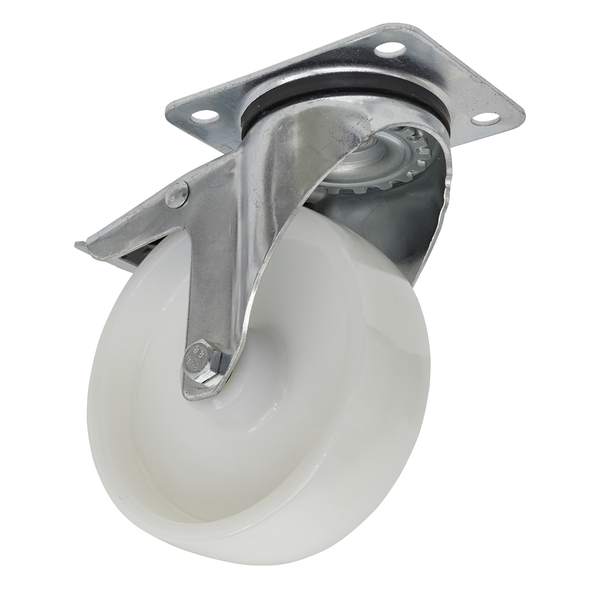 Castor Wheel Swivel Plate with Total Lock Ø125mm SCW4125SPL