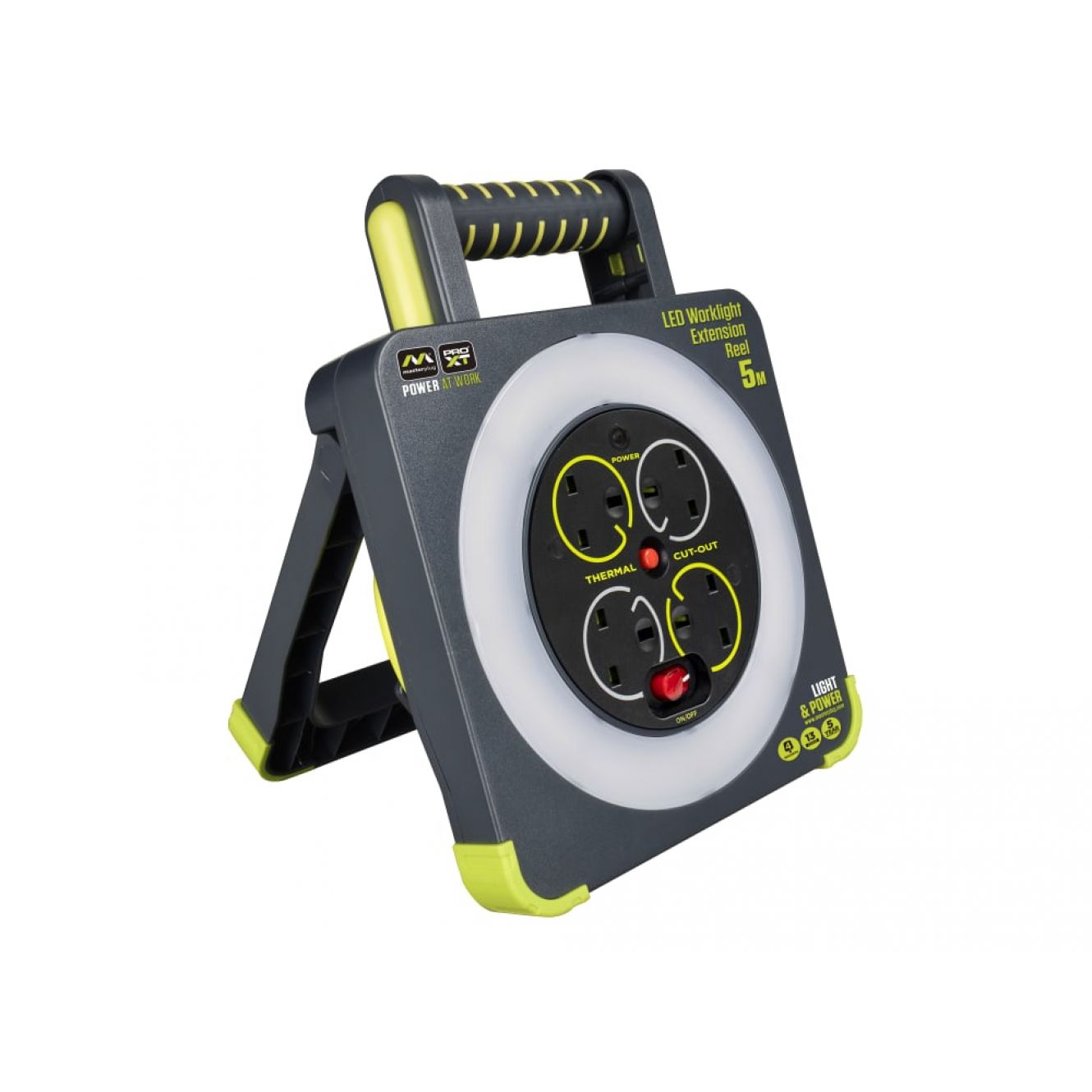 Work Light Cable Reel 240V 13A 4-Socket 5m MSTWLU05134