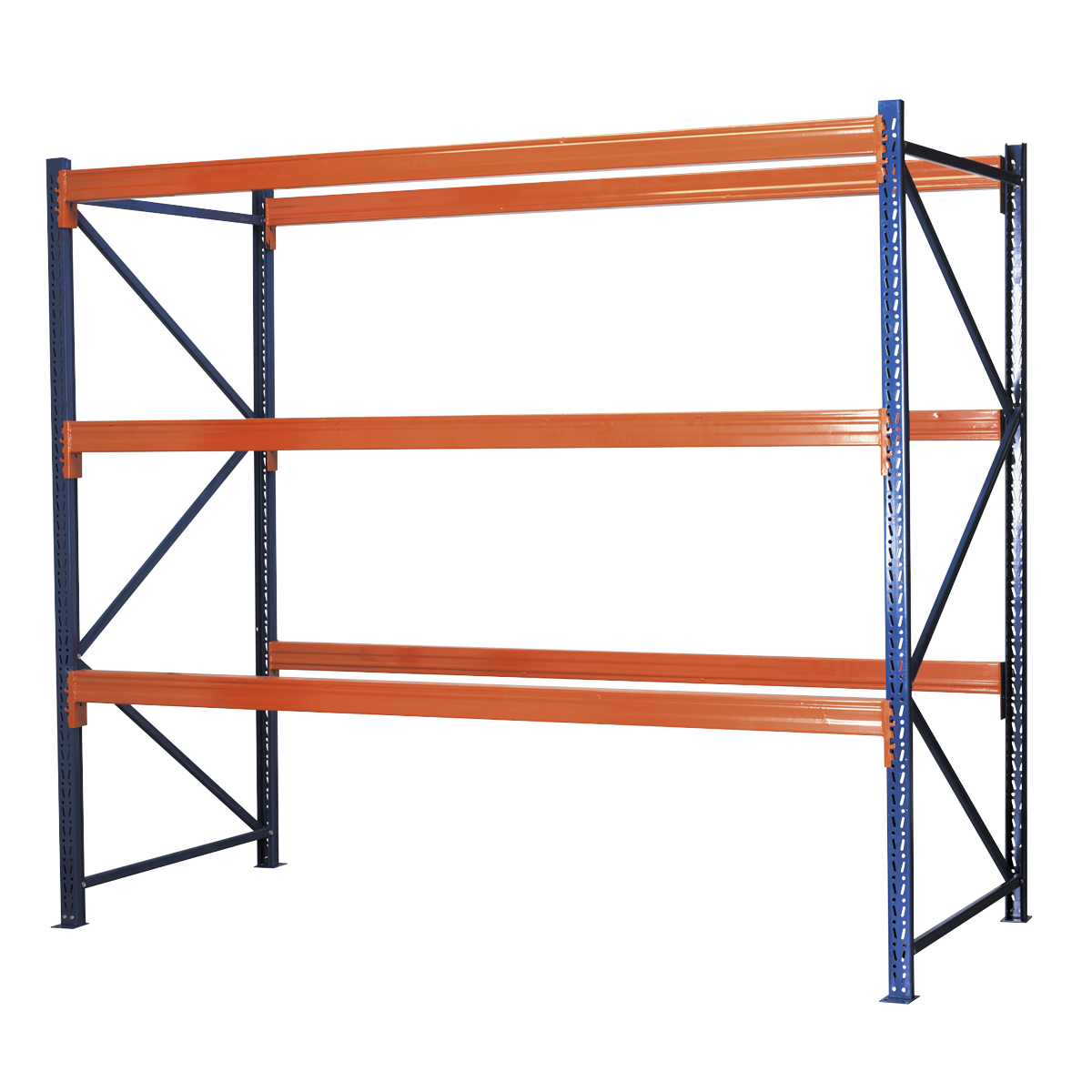 Heavy-Duty Racking Unit with 3 Beam Sets 1000kg Capacity Per Level APR3001