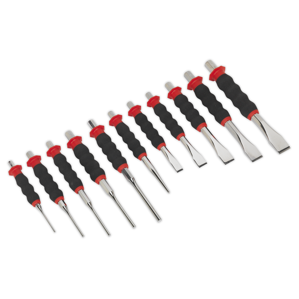Sheathed Punch & Chisel Set 11pc AK9135