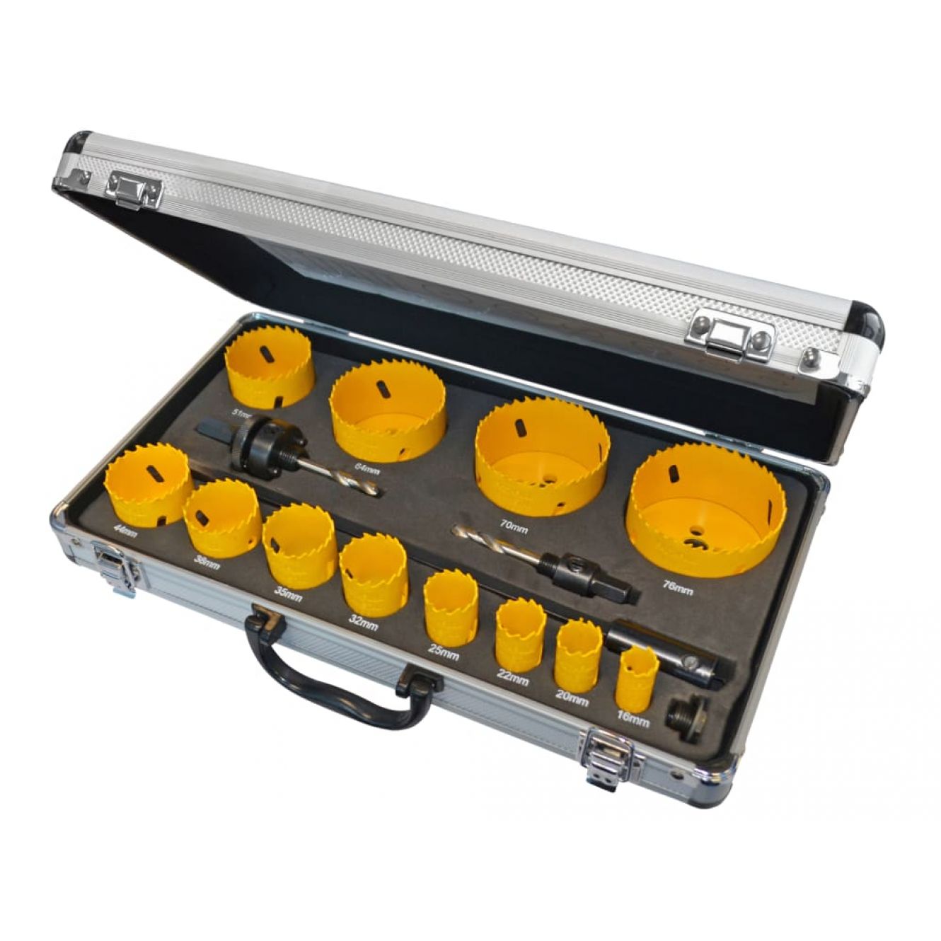 Universal Varipitch Holesaw Kit, 16 Piece 16-76mm FAIHSKU