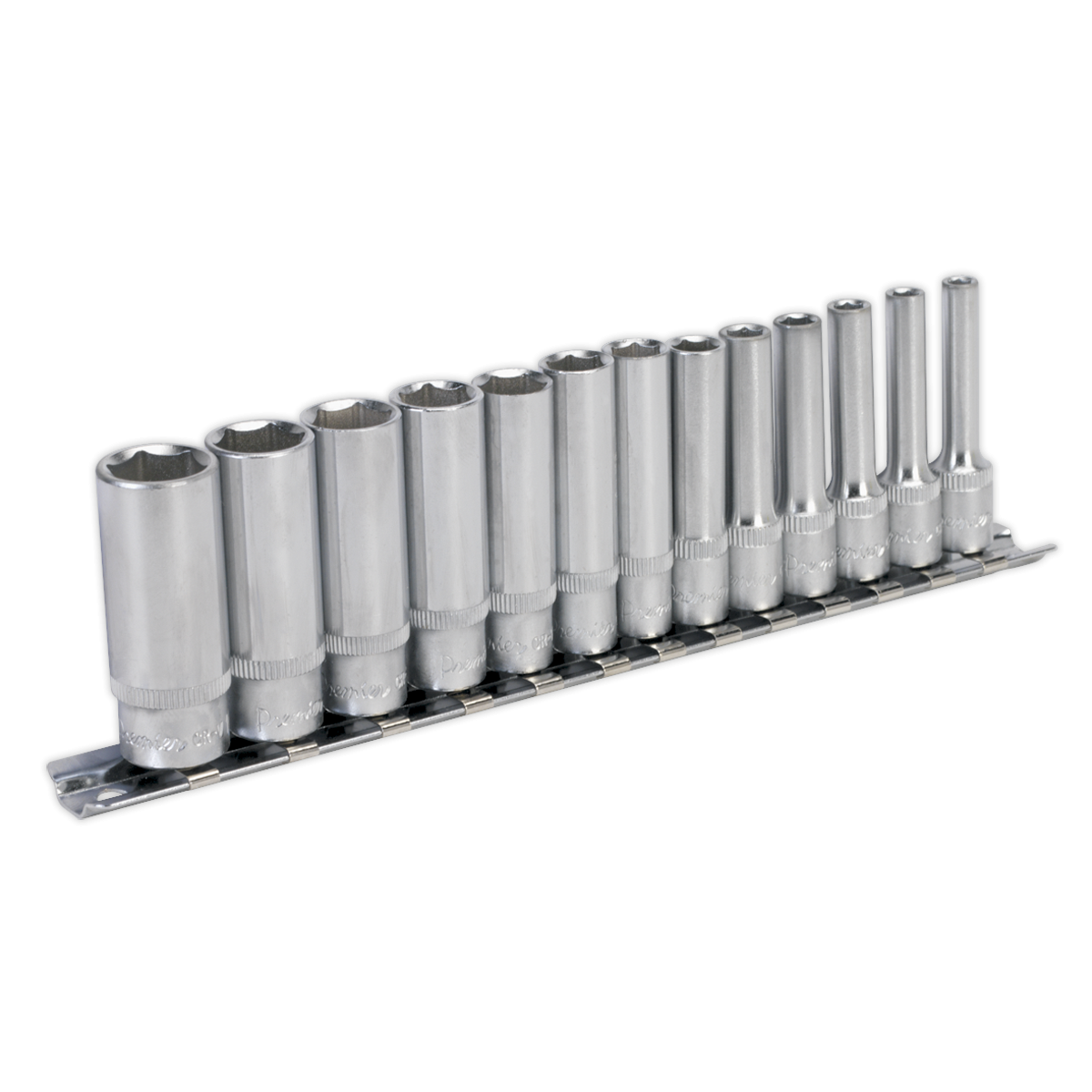 Socket Set 13pc 1/4"Sq Drive 6pt Deep WallDrive® Metric AK2706