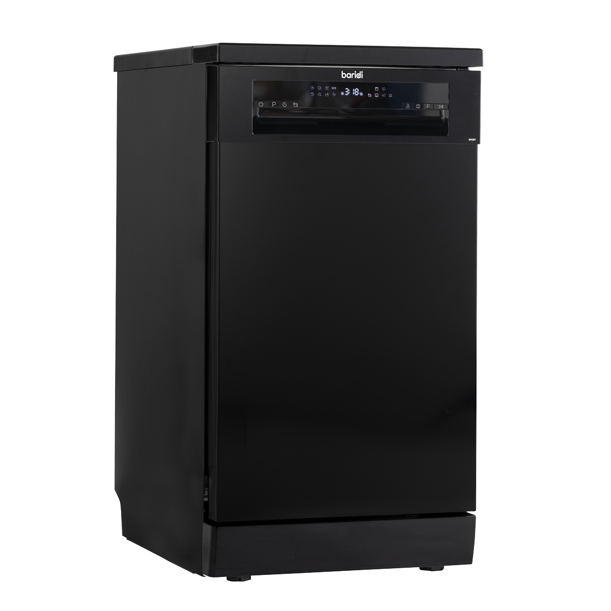 Baridi Slimline Freestanding Dishwasher 45cm Wide 10 Place Settings - Black DH267