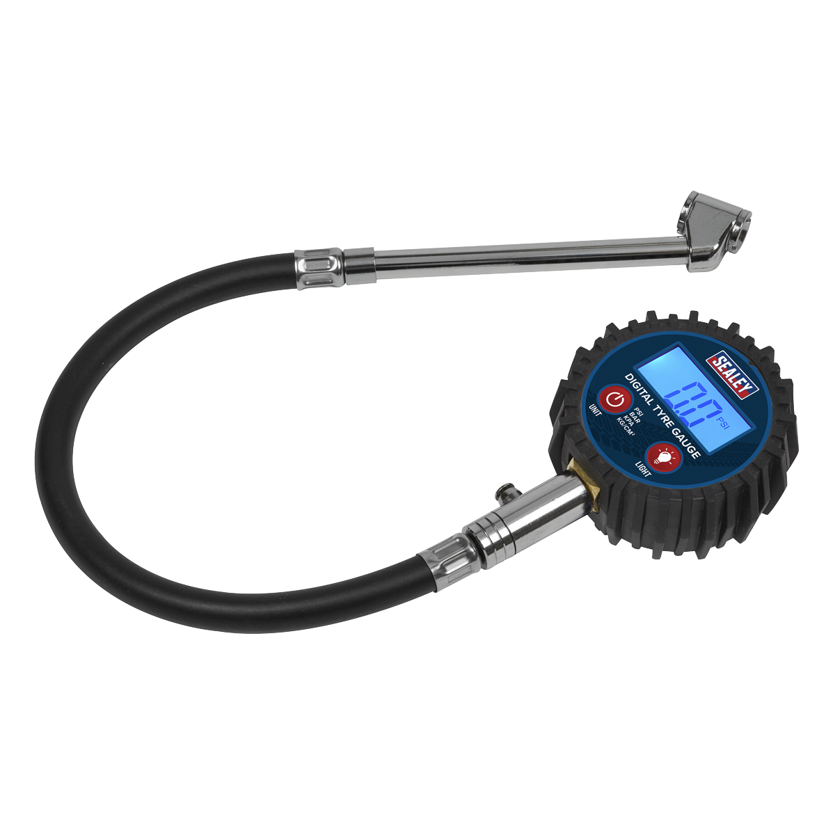 Digital Tyre Pressure Gauge with Twin Push-On Connector TST003