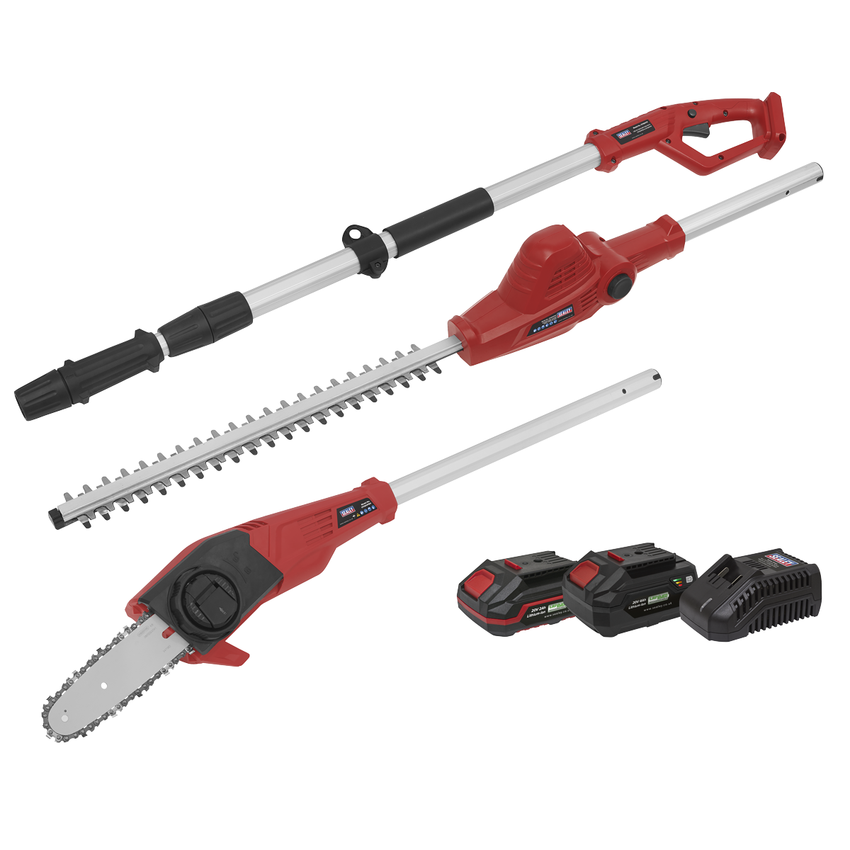 Telescopic Cordless Hedge Trimmer & Chainsaw Kit 20V SV20 Series - 2 Batteries CP20VTPCOMBO