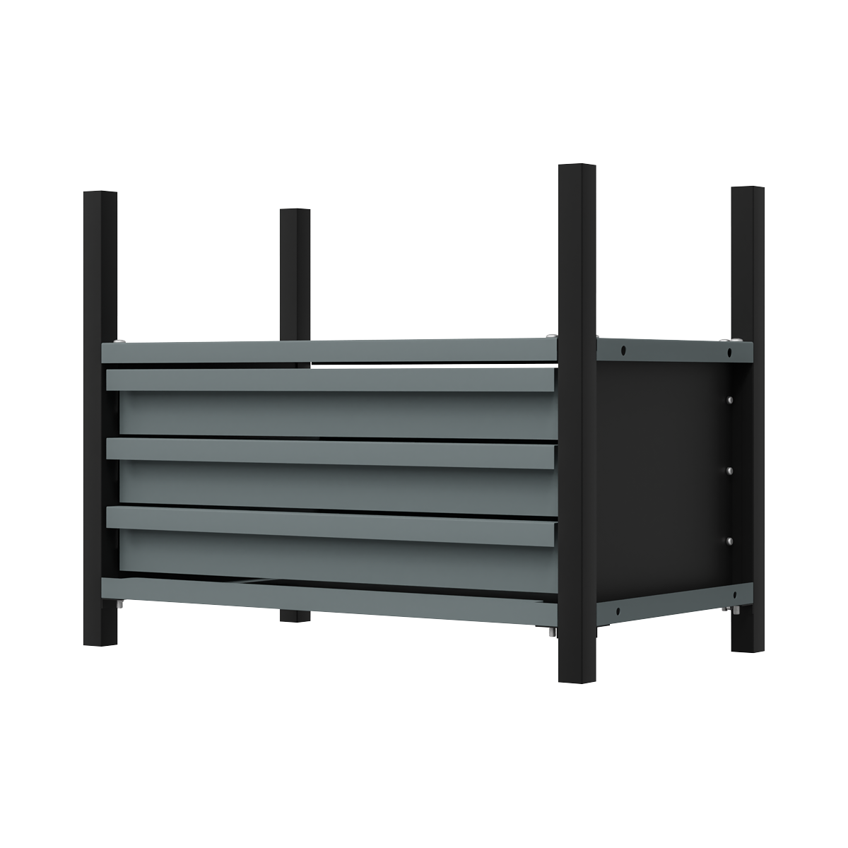 Modular Racking Mid Unit 3 Drawers & 1 Shelf 580mm APMRM2
