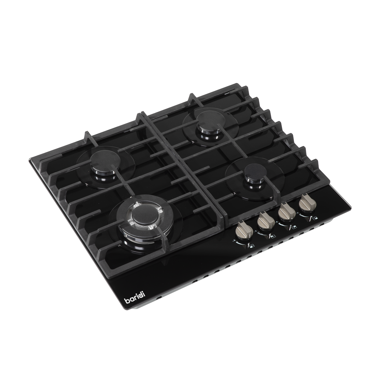 Baridi Gas Hob with 4 Cooking Zones 60cm - Black DH226
