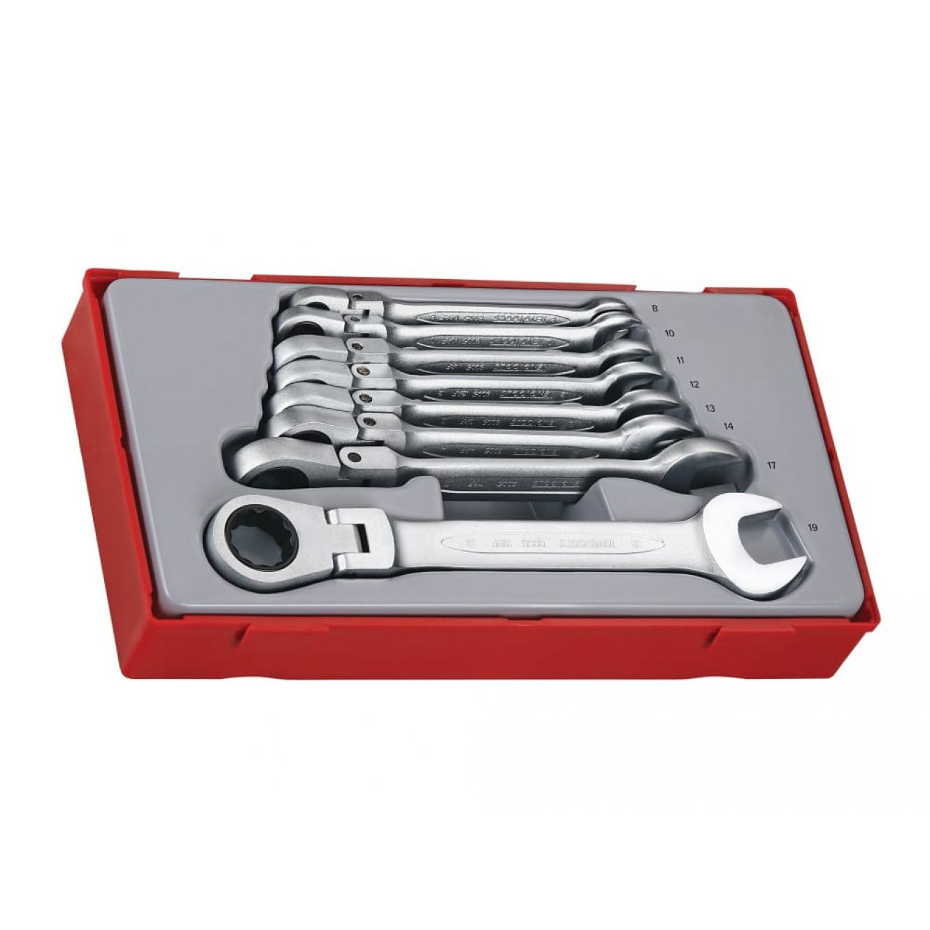 TT6508RF Flexible Ratchet Spanner Set, 8 Piece TENTT6508RF