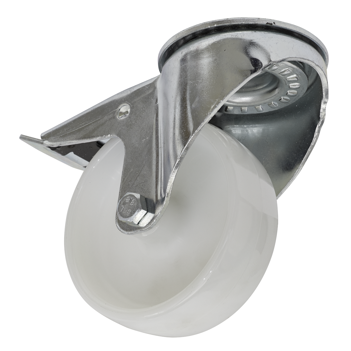 Castor Wheel Bolt Hole Swivel with Total Lock Ø100mm SCW4100SBL