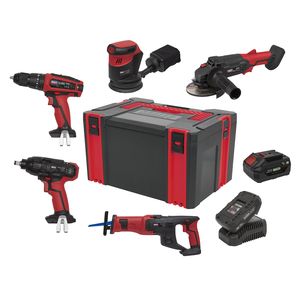 5 x 20V SV20 Series Cordless Tool Combo - 2 Batteries CP20VCOMBO2