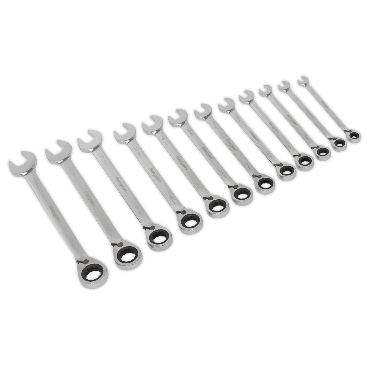 Reversible Ratchet Combination Spanner Set 12pc Metric S0840