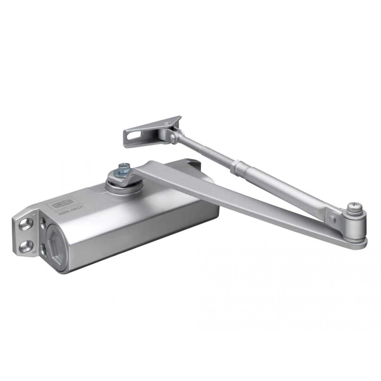CE3F Fixed Size 3 Rack & Pinion Door Closer Silver UNNJCE3F