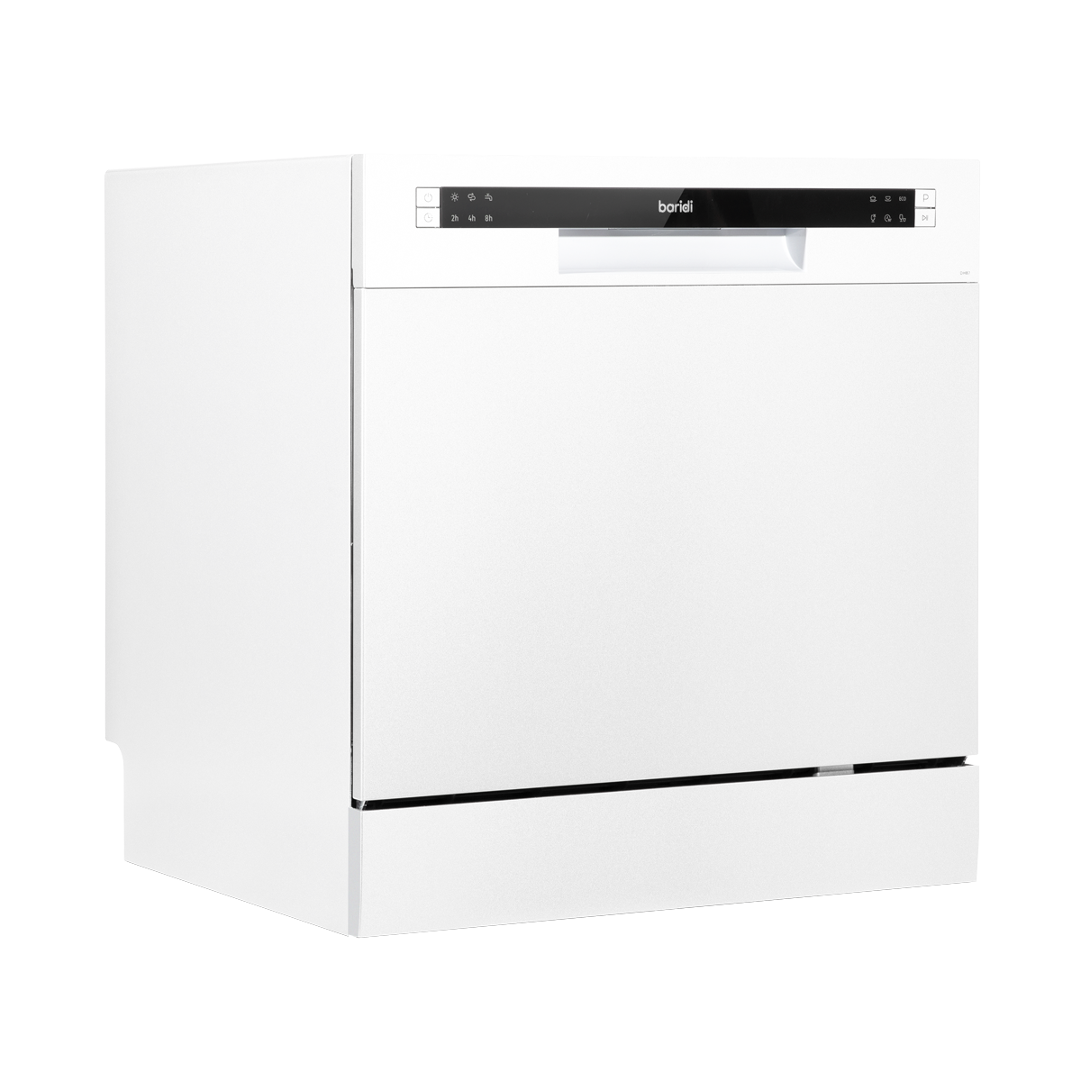 Baridi Compact Tabletop Dishwasher 8 Place Settings, 6 Programmes, Low Noise, 8L Cycle, Start Delay - White DH86