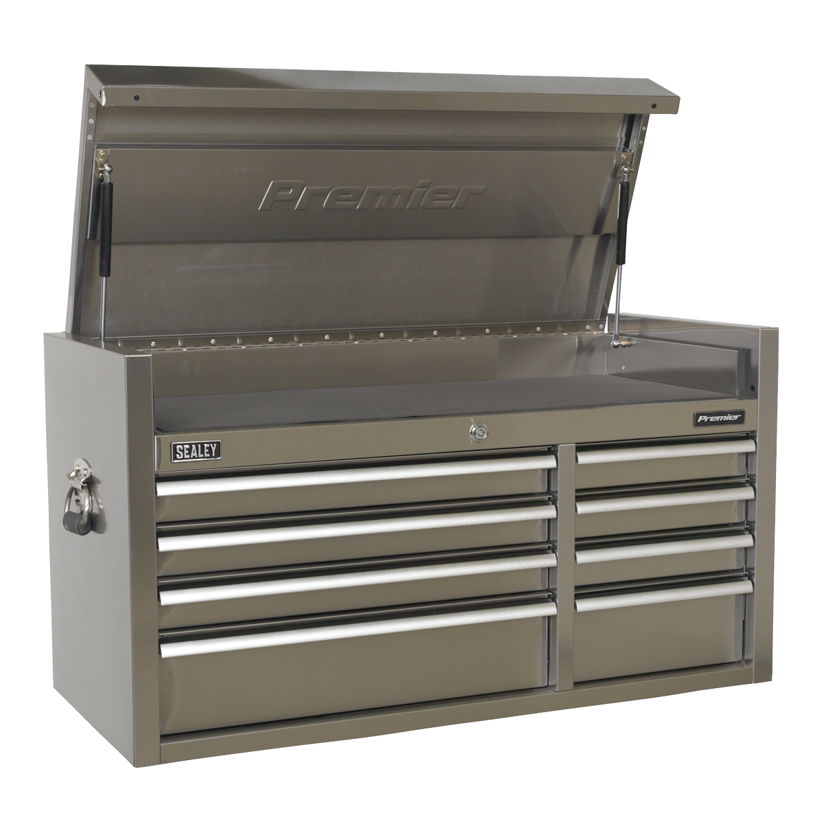 Topchest 8 Drawer 1055mm Stainless Steel Heavy-Duty PTB104008SS