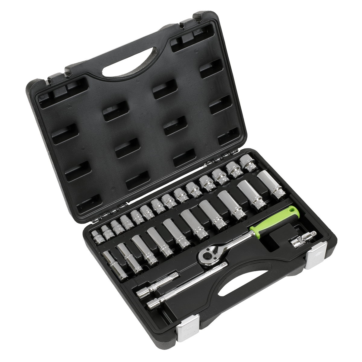 Socket Set 28pc 3/8"Sq Drive 6pt WallDrive® Metric S01236