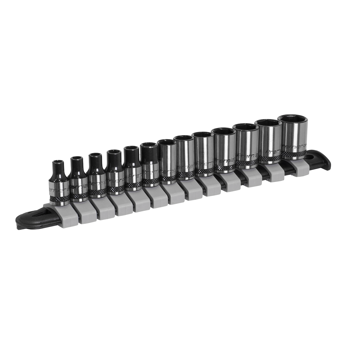 Socket Set 13pc 1/4"Sq Drive Metric - Black Series AK7990
