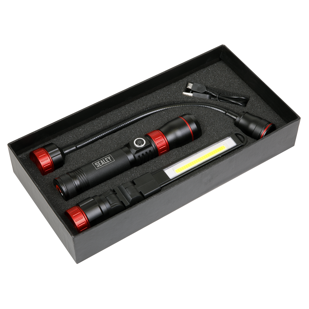 Interchangeable 3-In-1 COB LED Inspection Light Rechargeable LED0131R