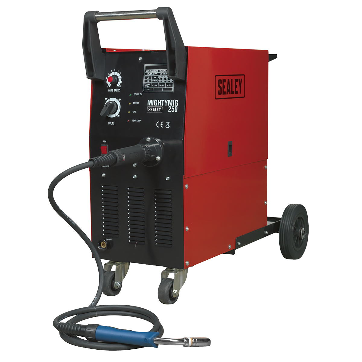 Professional Gas/No-Gas MIG Welder 250A with Euro Torch MIGHTYMIG250