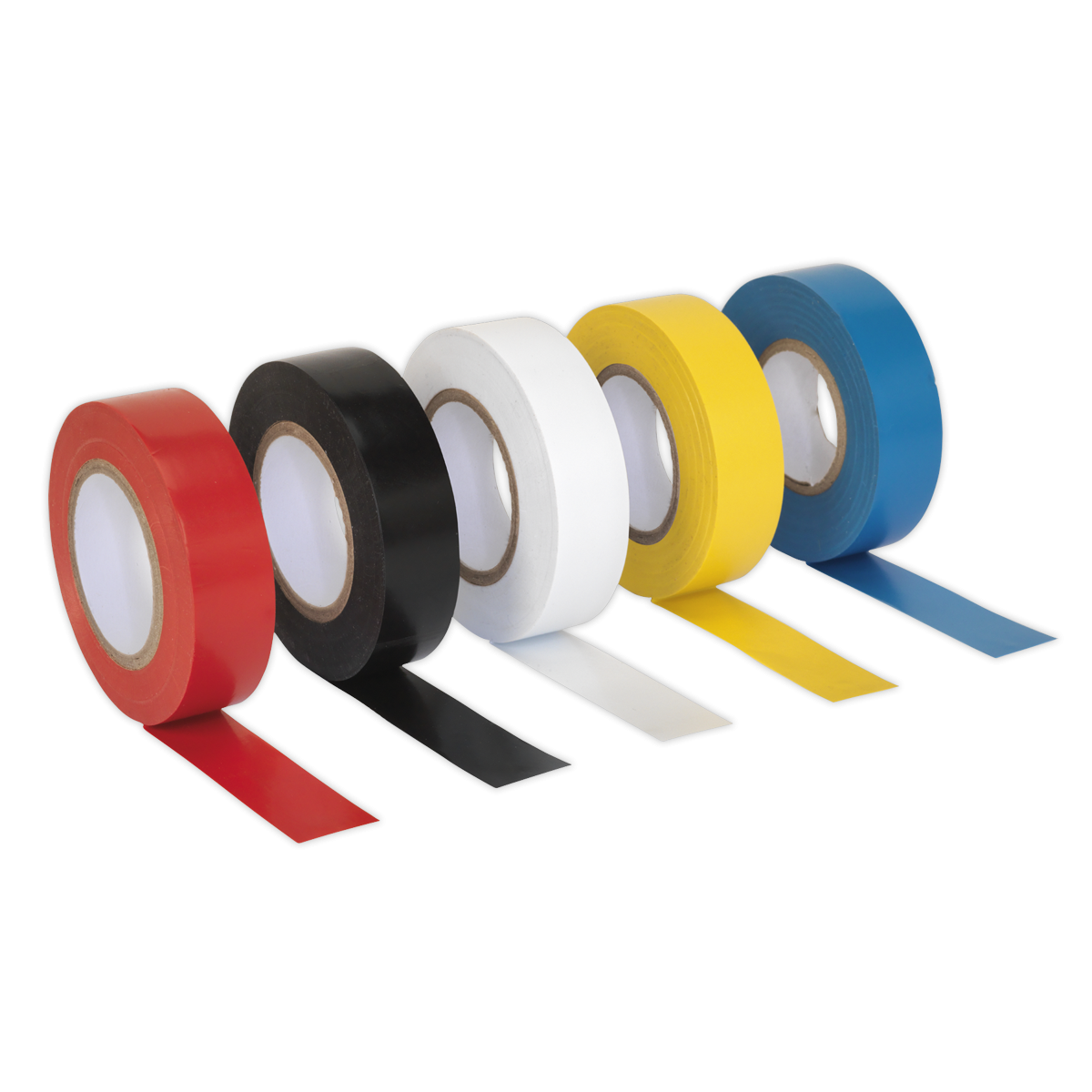 PVC Insulating Tape 19mm x 20m Mixed Colours Pack of 10 ITMIX10