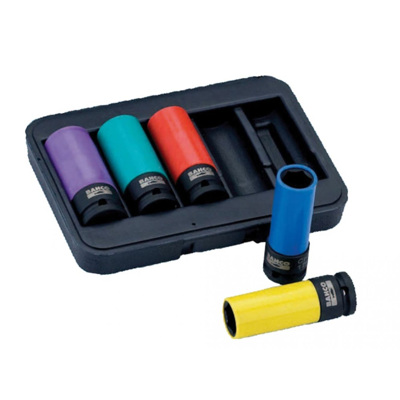 BWSS12P5 1/2in Drive Impact Wheel Socket Set of 5 BAHBWSS12P5