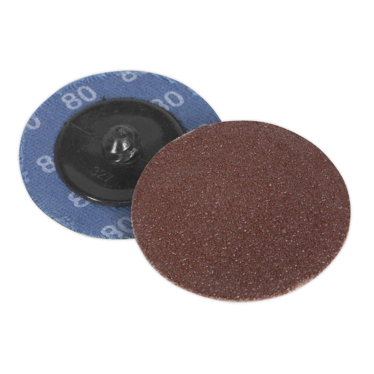 Quick-Change Sanding Disc Ø50mm 80Grit Pack of 10 PTCQC5080