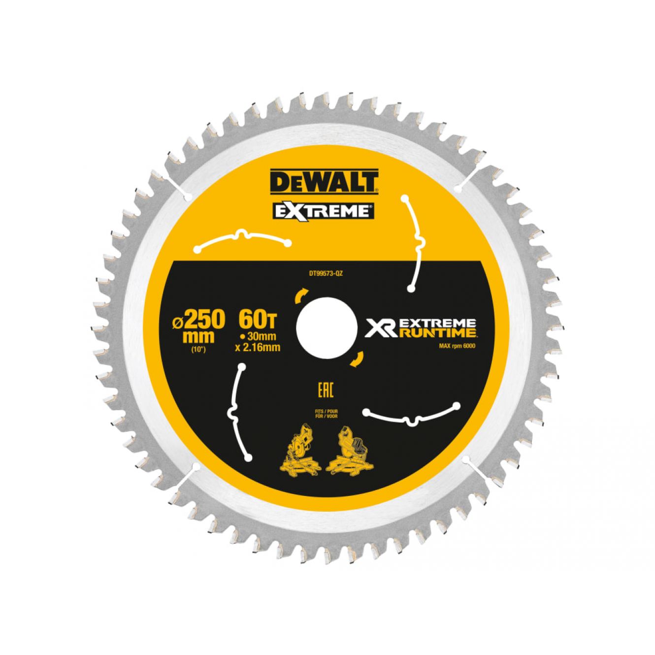 Extreme Runtime FlexVolt Mitre Saw Blade