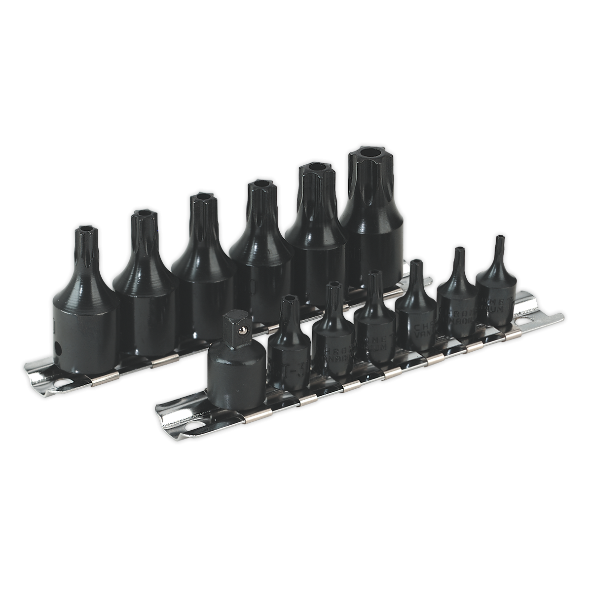 TRX-Star* Security Socket Bit Set 13pc 1/4" & 3/8"Sq Drive AK5585