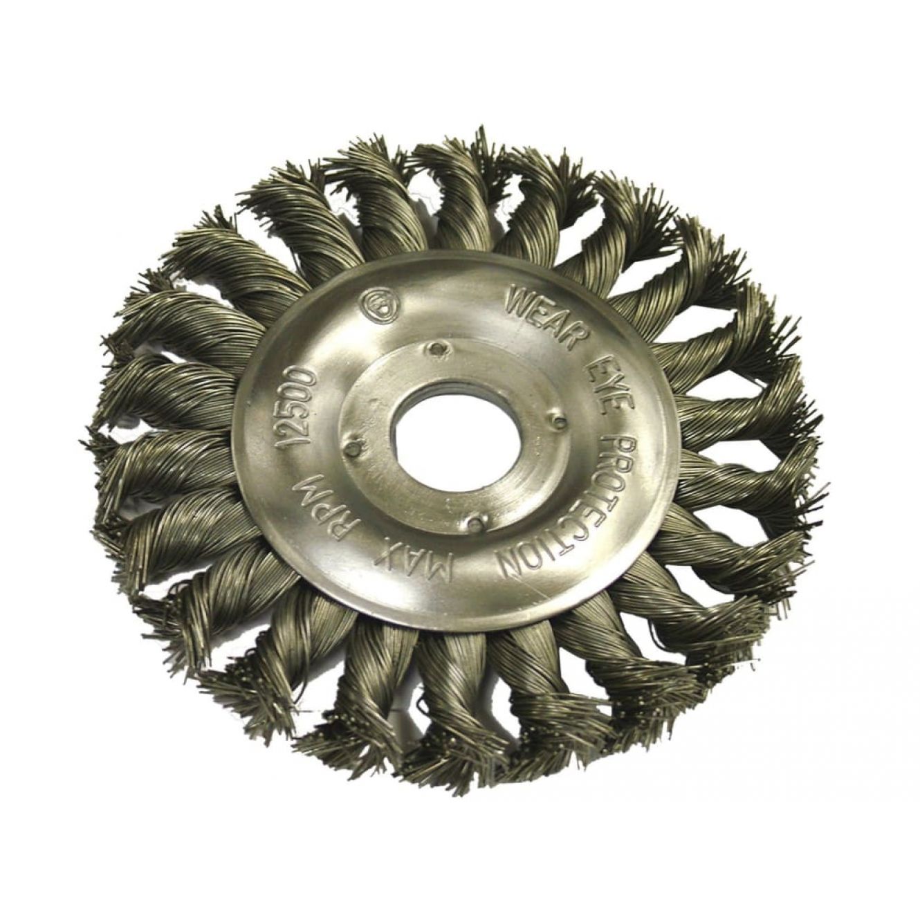 Circular Wire Brush 125 x 12mm 22.2mm Bore, 0.50mm Wire FAIWBCT125