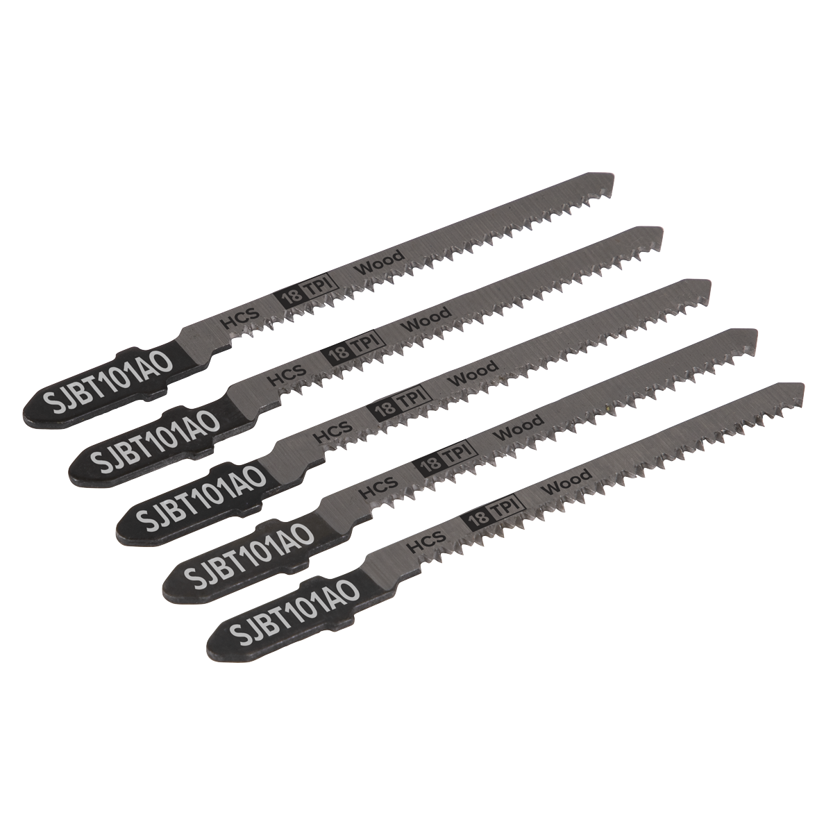 Jigsaw Blade Hard Wood 83mm 18tpi - Pack of 5 SJBT101AO