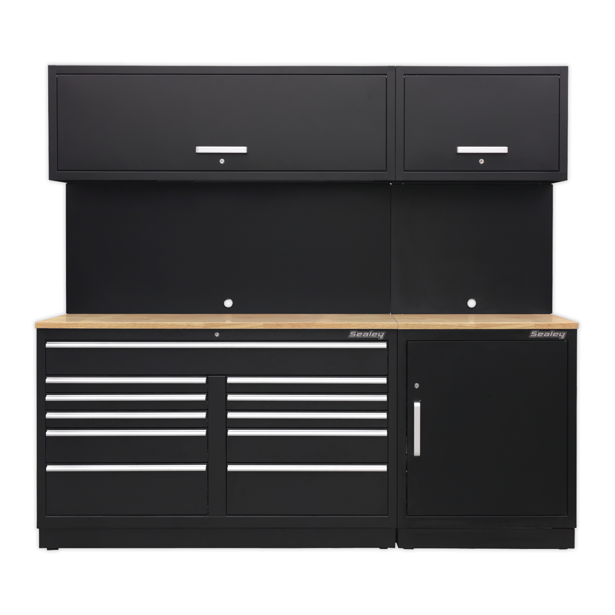 Premier 2.3m Storage System - Oak Worktop APMSCOMBO4W