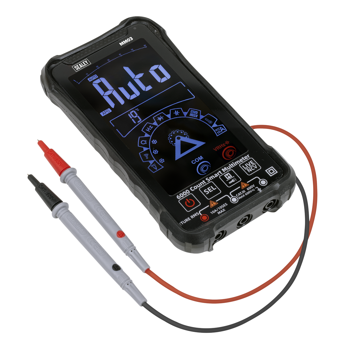 Touchscreen Rechargeable Auto-Ranging Digital Smart Multimeter 10-Function MM03