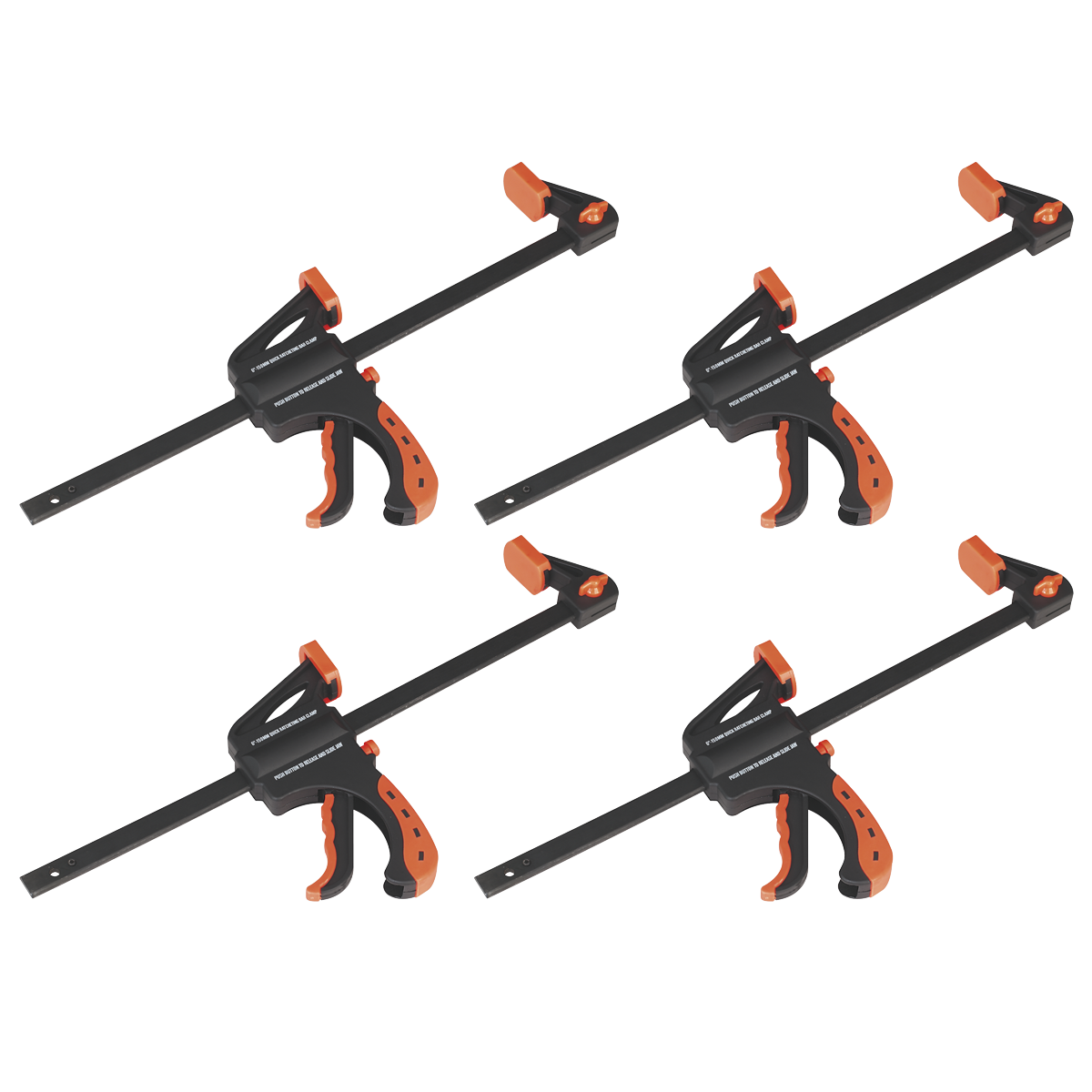 Ratchet Bar Clamp 300mm 4pc Set AK61024