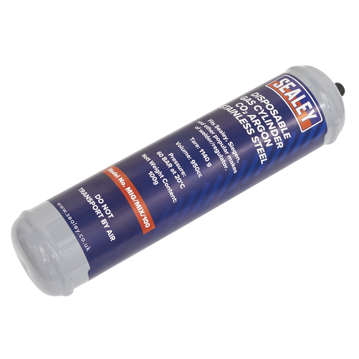 Gas Cylinder Disposable Carbon Dioxide/Argon 100g MIG/MIX/100