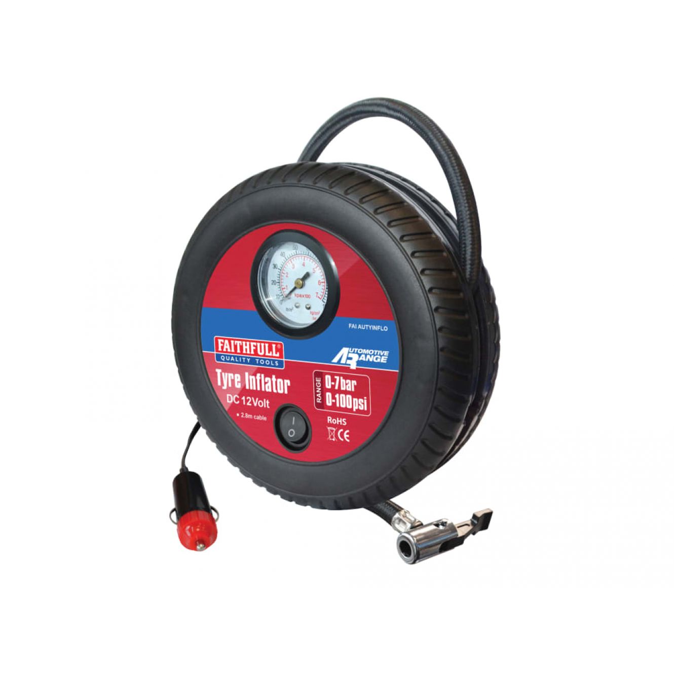 Low Volume Tyre Inflator 12V FAIAUTYINFLO