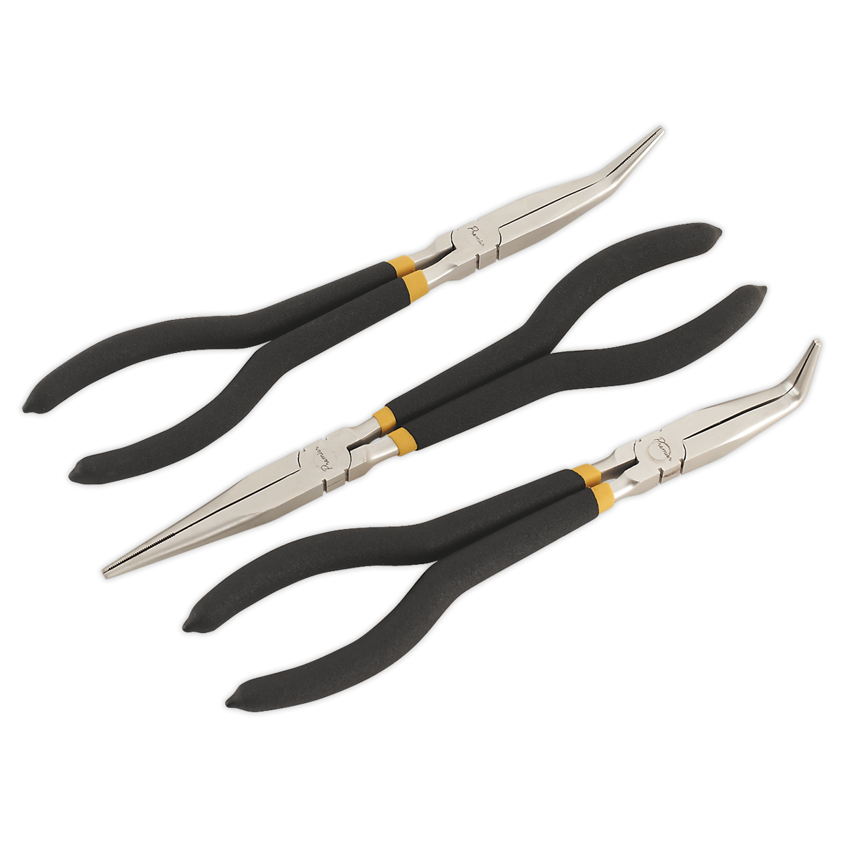 Needle Nose Pliers Set 3pc 280mm Ni-Fe Finish AK930