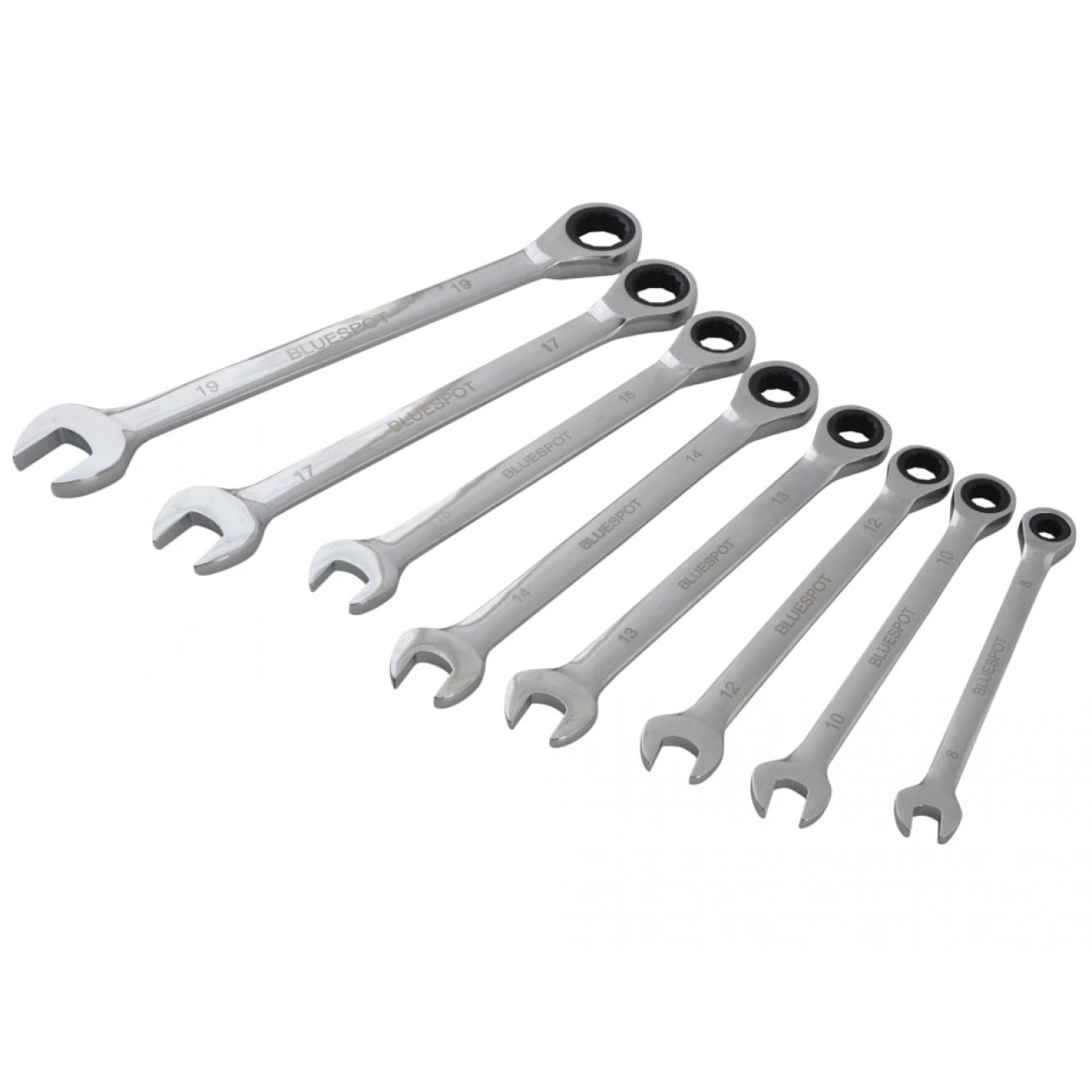 Ratchet Spanner Set, 8 Piece B/S04310