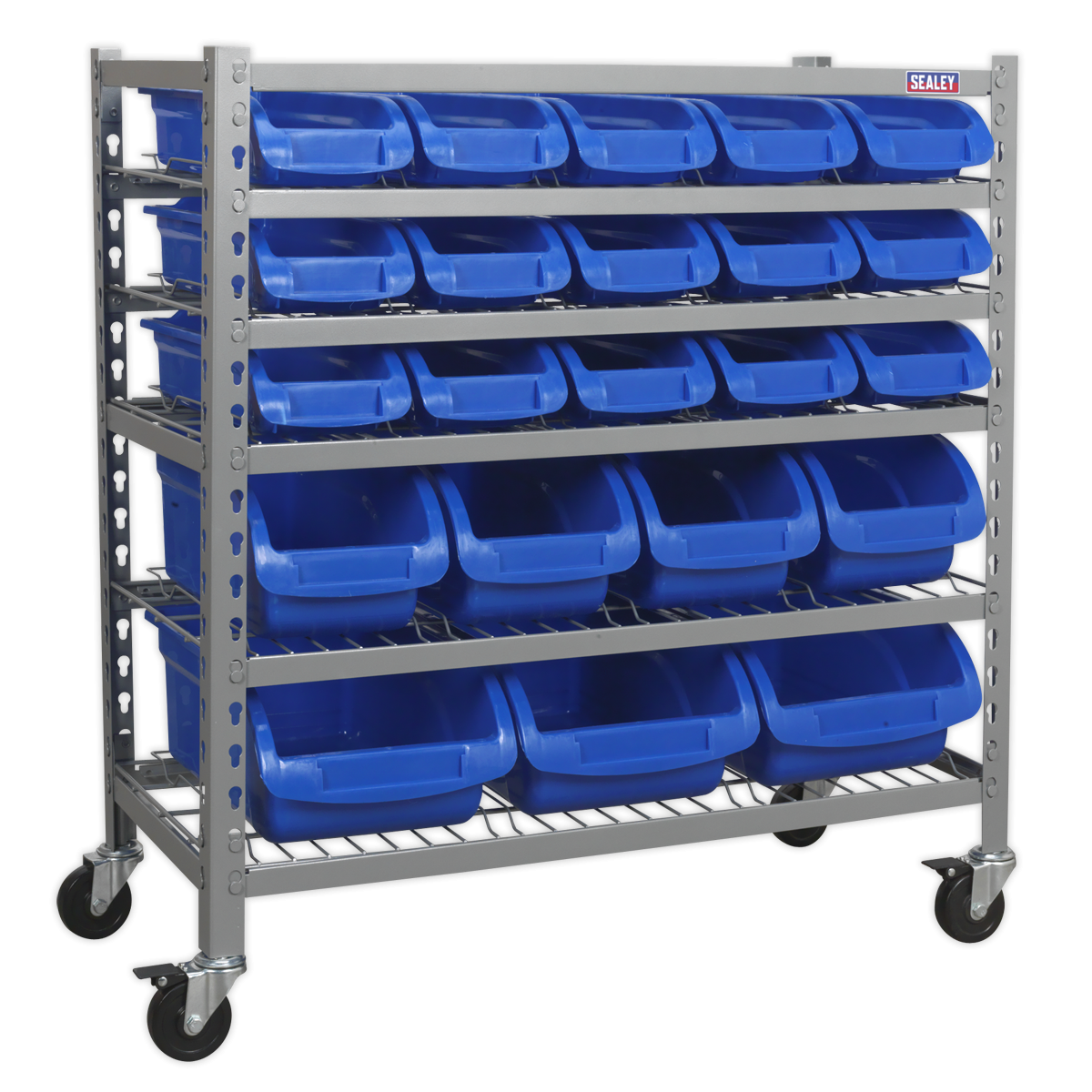 Mobile Bin Storage System 22 Bins TPS22