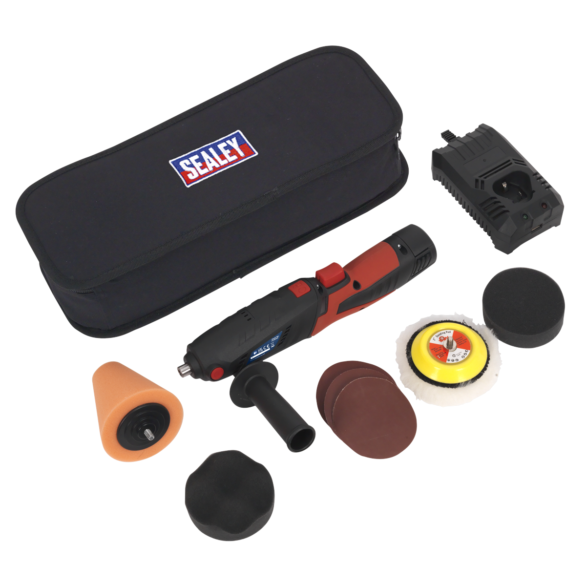 Cordless Mini Sander/Polisher Kit Ø75mm 12V Lithium-ion CP2812V