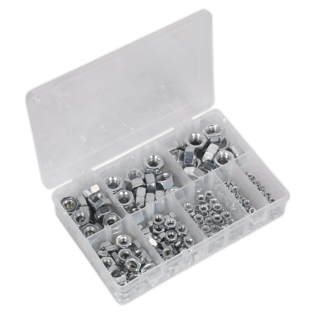 Steel Nut Assortment 255pc M4-M16 Metric AB046SN