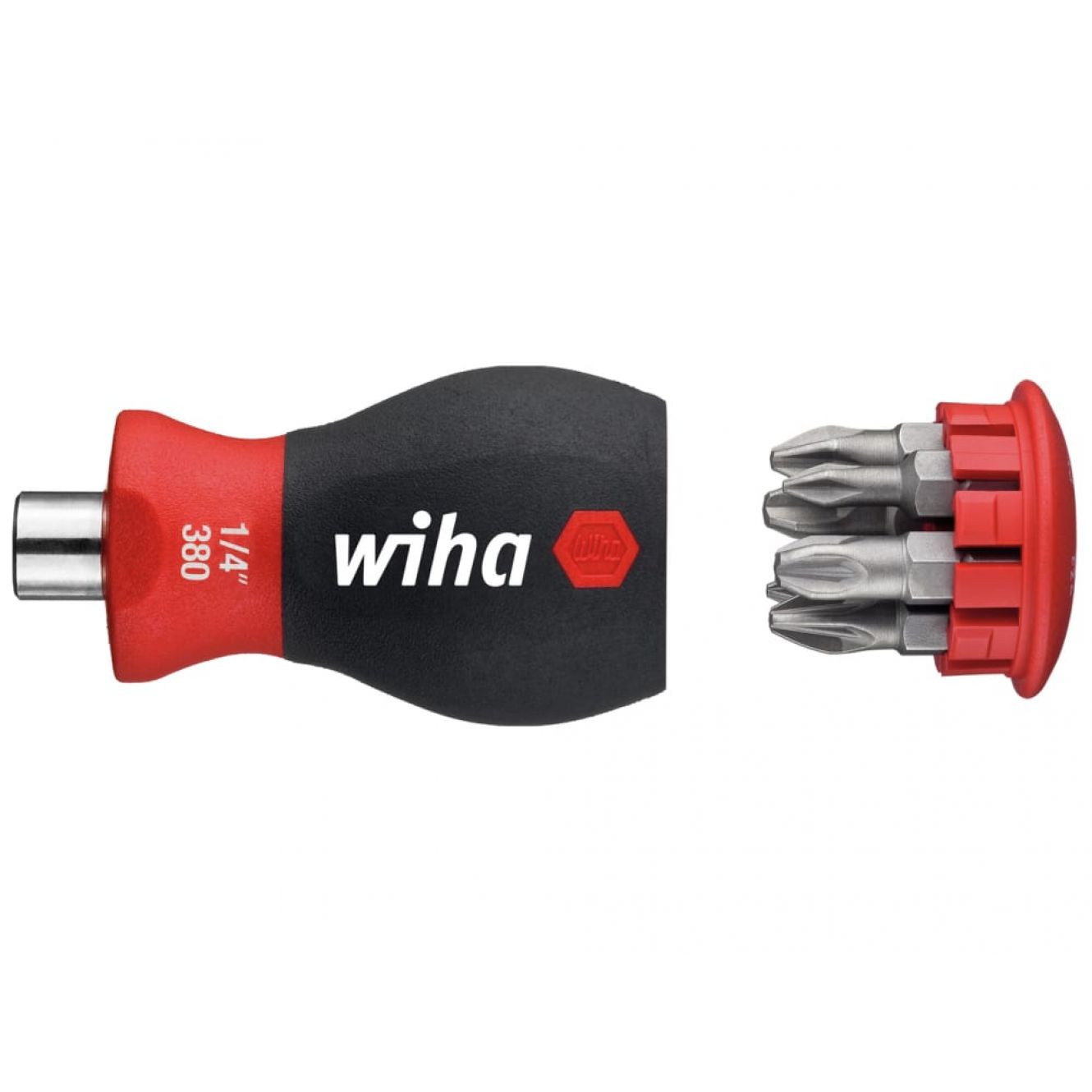 Magnetic SoftFinish® Stubby Screwdriver with Bit Magazine WHA33741
