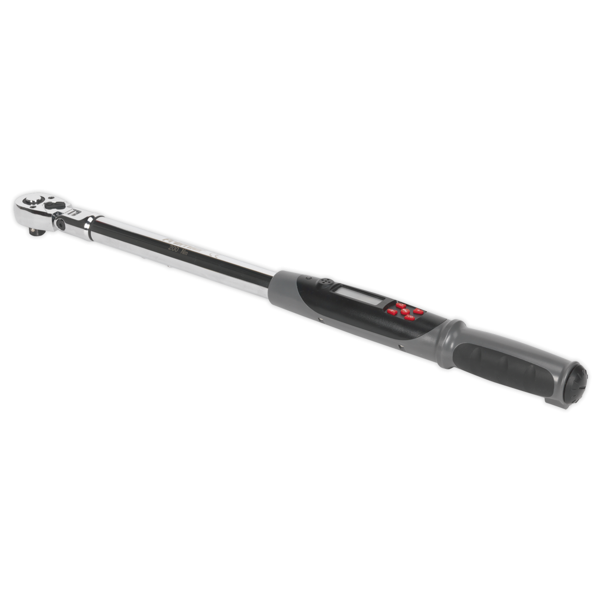 Angle Torque Wrench Flexi-Head Digital 1/2"Sq Drive 20-200Nm(14.7-147.5lb.ft) STW309