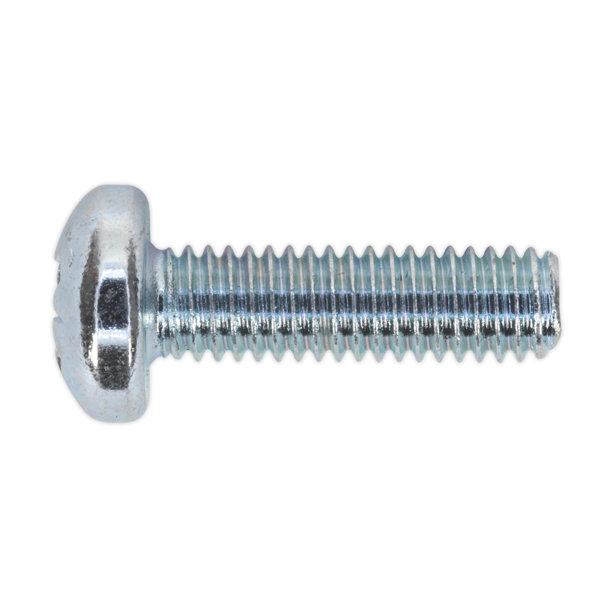 Machine Screw M6 x 20mm Pan Head Pozi Zinc Pack of 50 MSP620