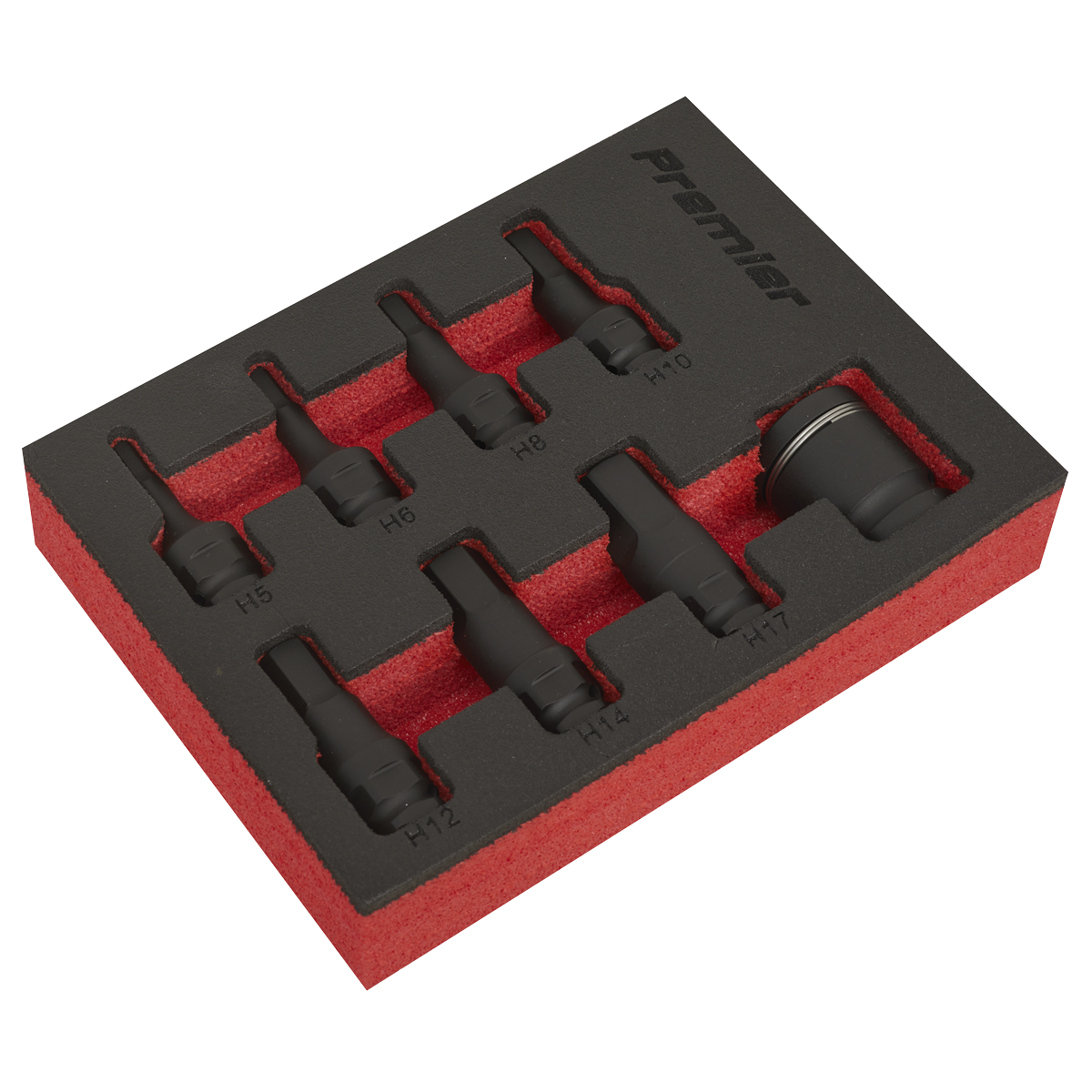 Impact Hex Socket Bit Set 8pc 3/8"Sq Drive AK5620