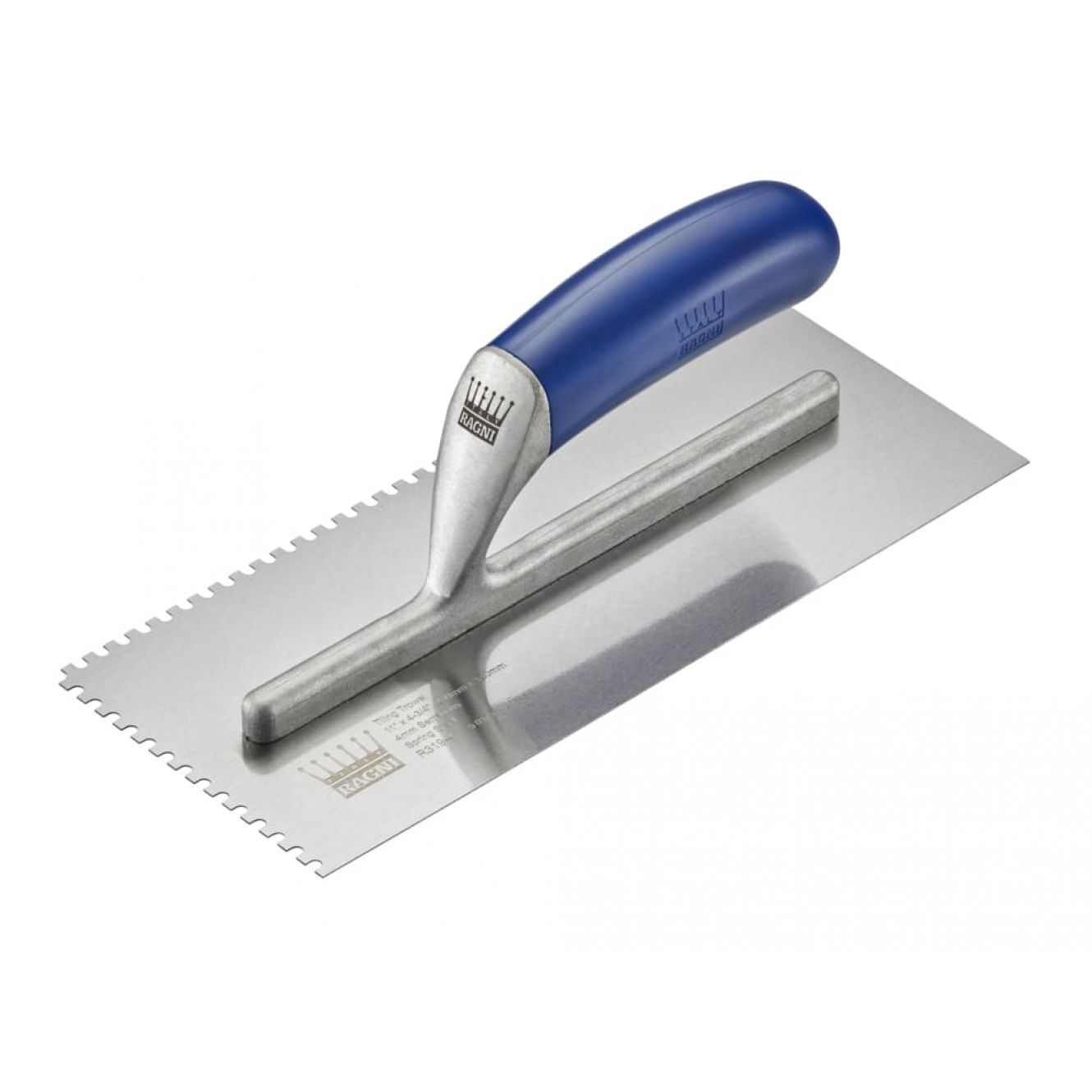 R319-4 Tiler's Trowel U 4mm Notches Edge Plastic Handle 11 x 4.3/4in RAG319NEW
