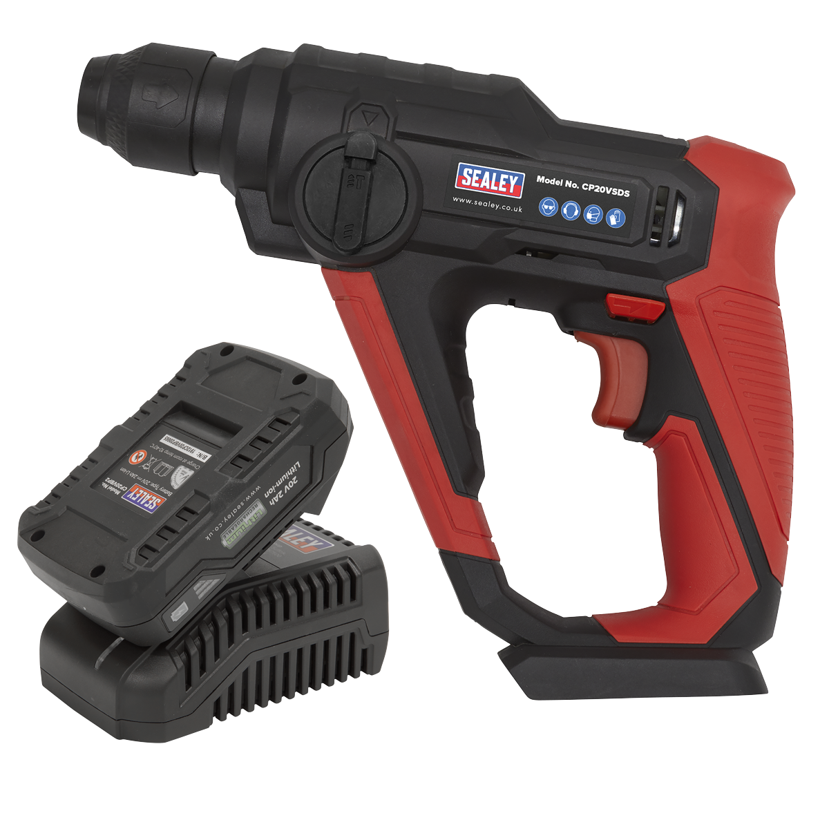 Cordless Rotary Hammer Drill Kit 20V 2Ah SV20 Series SDS Plus CP20VSDSKIT1