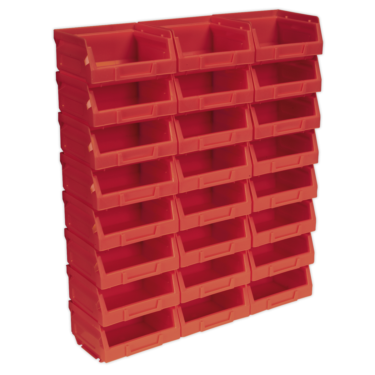 Plastic Storage Bin 105 x 85 x 55mm - Red Pack of 24 TPS124R
