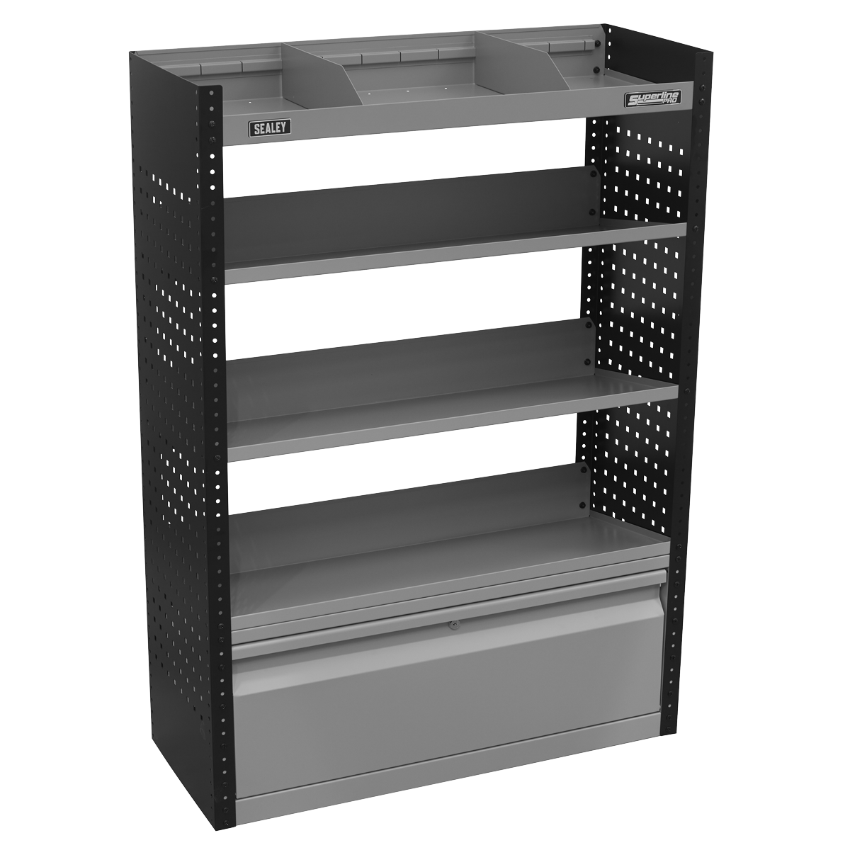 Modular Slanted Shelf Van Storage System APMSVCOMBO2